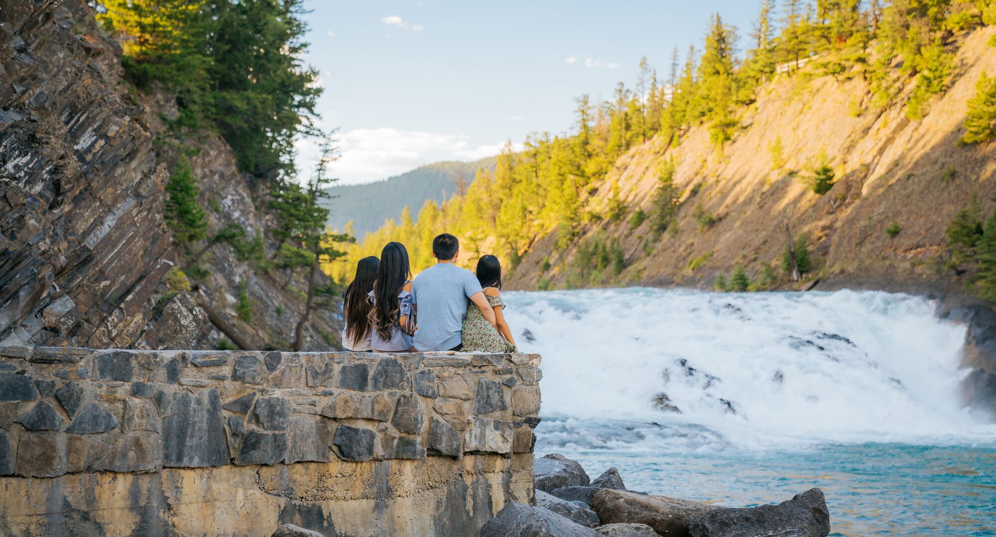 Bow Falls in Banff National Park